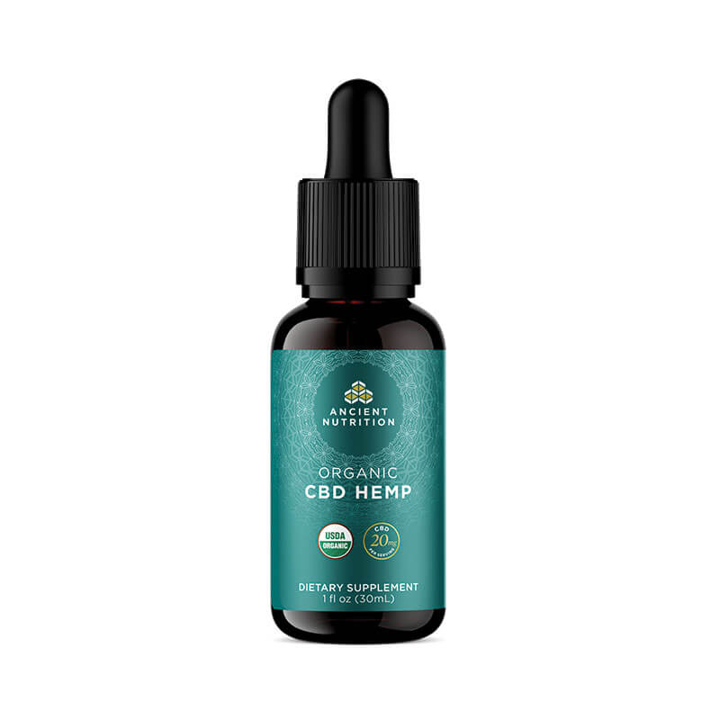 Ancient Nutrition Organic CBD Hemp Oil 20 mg - 30 ml