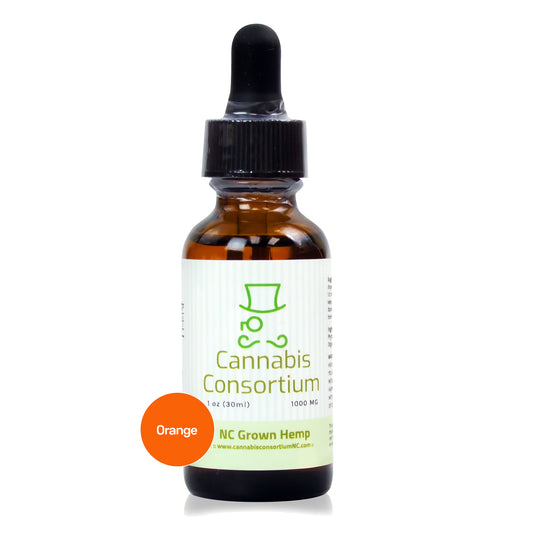 Cannabis Consortium 1000mg Full Spectrum 1 oz CBD Oil Orange