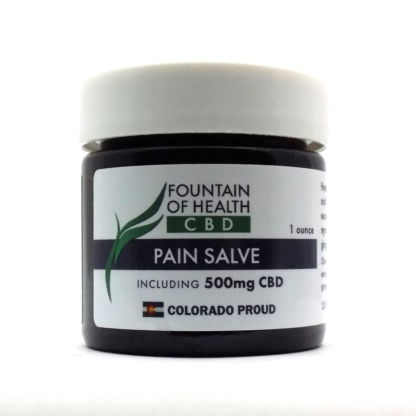 Fountain Of Health CBD Pain Salve 1 Oz 500 Mg