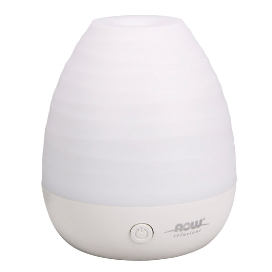 NOW Essential Oils, Ultrasonic USB Aromatherapy Oil Diffuser, Extremely Quiet, Heat Free, and Easy to Clean, Color Changing LED Diffuser